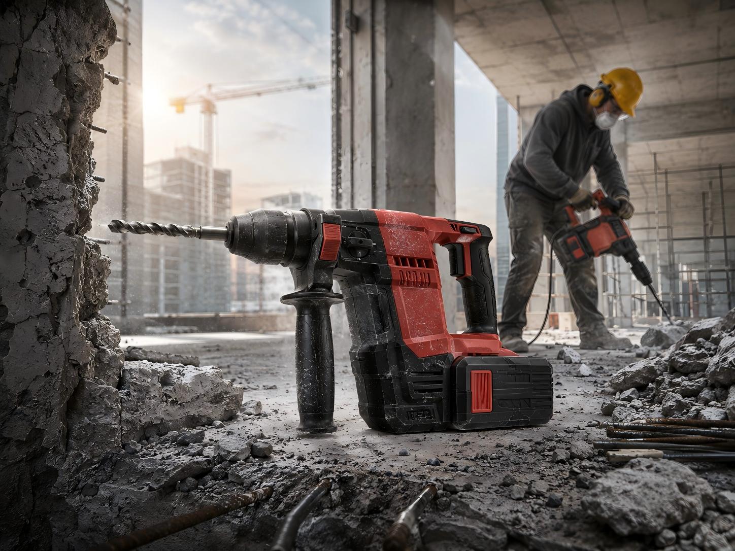 How Cordless Lithium-Ion Rotary Hammers Deliver Ultimate Job-Site Freedom
