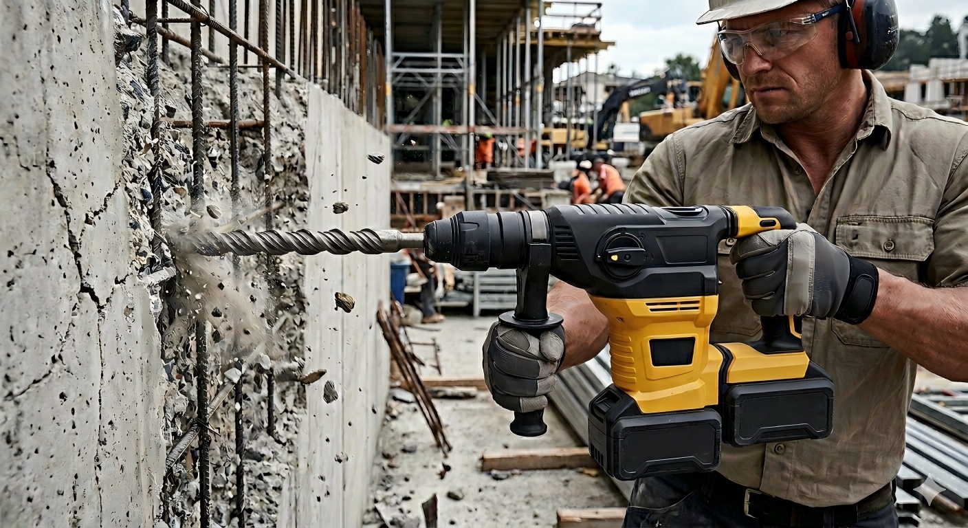 Dominating Concrete: The Mechanical Synergy of SDS-Max Systems and Safety Clutches