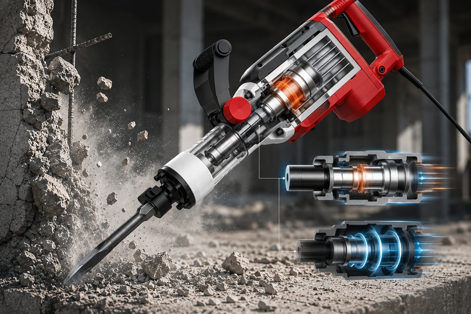 Optimizing Piston and Cylinder Efficiency in Electric Demolition Hammers