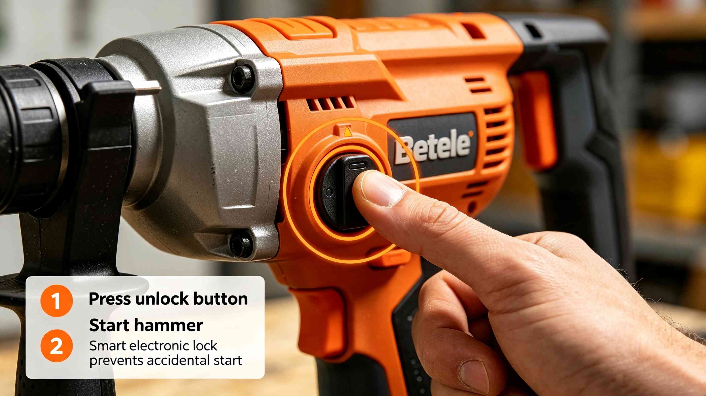 60J Hammers : No Traditional Safety Switch, Better Smart Safety